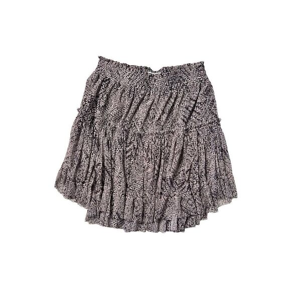 Misa Los Angeles Women's Tanza Abstract Marion Semi-Sheer Ruffle Skirt XS NWT - Picture 1 of 6